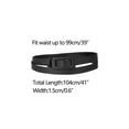 thumbnail image 3 of INSPIRE CHIC Skinny Slim Thin Nonporous Waist Belt Rectangle Buckle PU Leather Solid Simple Belts for Jeans Dress 99cm/39" Black, 3 of 4
