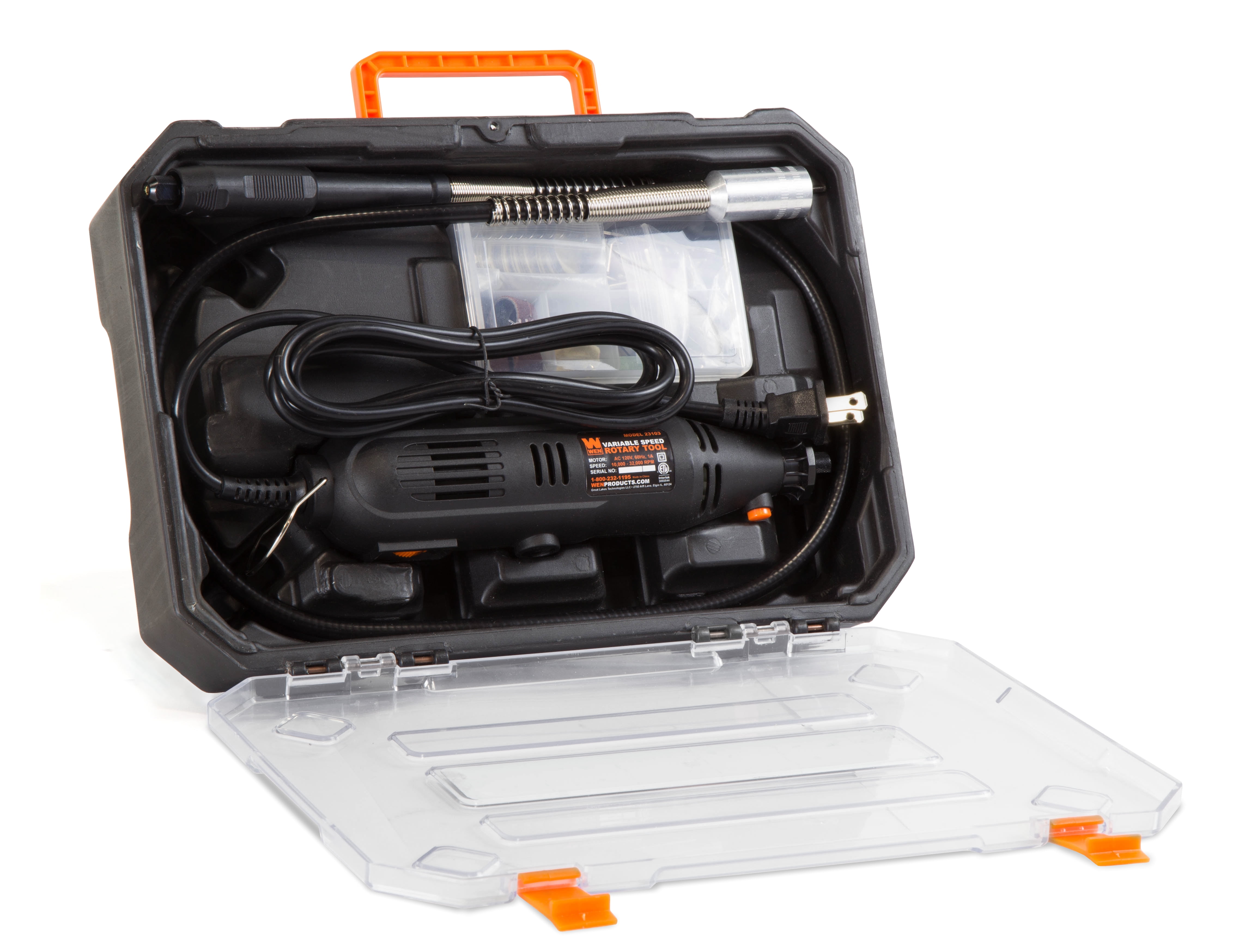 WEN 327-Piece Rotary Tool Accessory Kit with Carrying Case