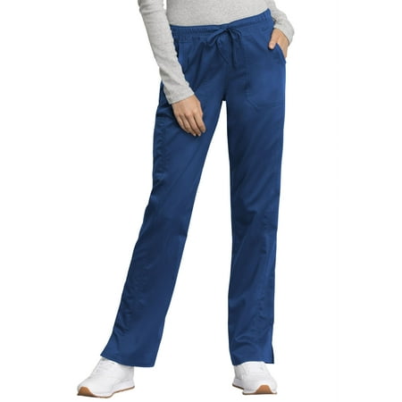 

Workwear Revolution Tech Women Medical Scrubs Pant Mid Rise Straight Leg Drawstring Plus Size WW235ABT 2XL Tall Royal