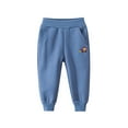 thumbnail image 3 of Boys Cargo Sweatpants Wide Leg Skater Pants Boys Casual Pants for Boys Summer Clothes (Dark Blue,2-3 Years), 3 of 3