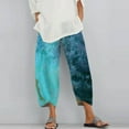 thumbnail image 1 of CHGBMOK Capris Style de Rue à Imprimé Pittoresque pour Femmes, Grande Taille, Liquidation, 1 of 3