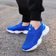 thumbnail image 5 of Kids Slip On Breathable Mesh Knit Sneakers Lightweight Cushion Running Walking Shoes Boys Girls Casual Athletic Trainers, 5 of 5