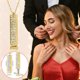 thumbnail image 5 of Delicado Collar con Colgante de Estrella de Circonita para Mujer | Cadena de Cobre Ajustable de 50 Cm | Elegante Joya para Regalo de Cumpleaños | Romántico Mensaje de "Te Amo" para Ella, 5 of 5