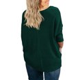 thumbnail image 5 of Cueply Women's Plus Size Tops Long Sleeve Shirts V Neck Blouses Button Down Tie Knot Tunic, 5 of 6