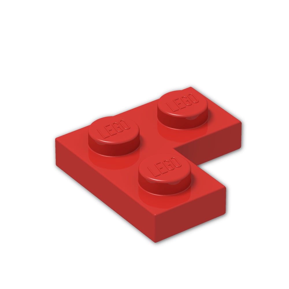 Lego 20x Genuine White 1x2x2 Corner Tile Studless Plate Brick 6058329 14719 NEW