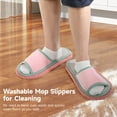 thumbnail image 3 of 4 Pairs Washable Mop Slippers, Floor Cleaning Absorbent Slippers for Men Women, No Bend Over Mop Shoes for Room Kitchen, 3 of 6