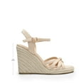 thumbnail image 4 of BURUDANI Women's Raffia-Wrapped Stylish Espadrilles Wedges, 4 of 6