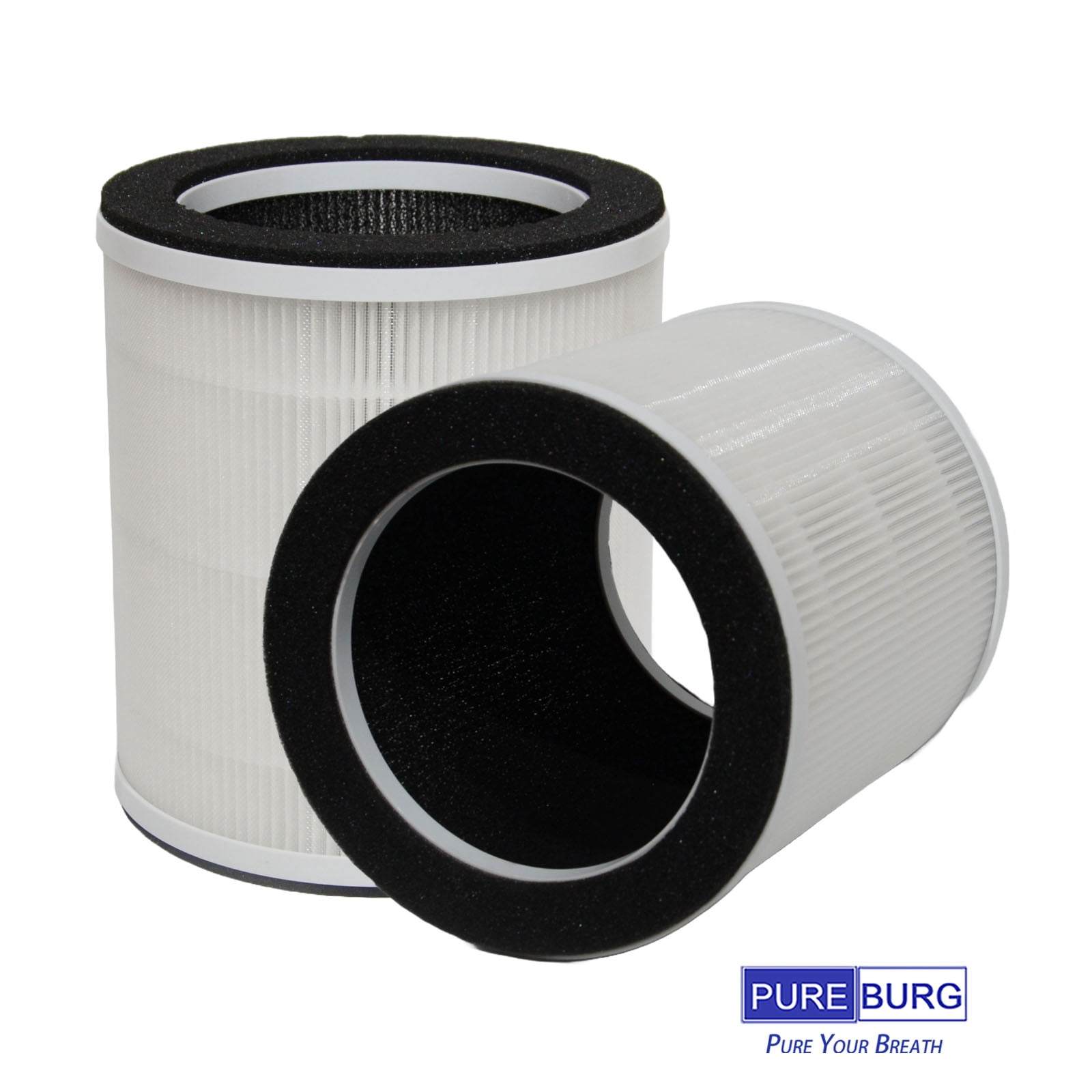 PUREBURG Replacement Filter Compatible with AIRFIRE AP201 Air Purifier, 2-Pack H13 HEPA Activated Carbon 3-Stage Filtration Air Clean Dust VOCs Odor