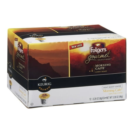 Folgers Morning Cafe Kcup Coffee, 12 CT (Pack of 6)