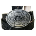 thumbnail image 4 of Justin Men's Black Western Trophy Belt 242BK, 4 of 5