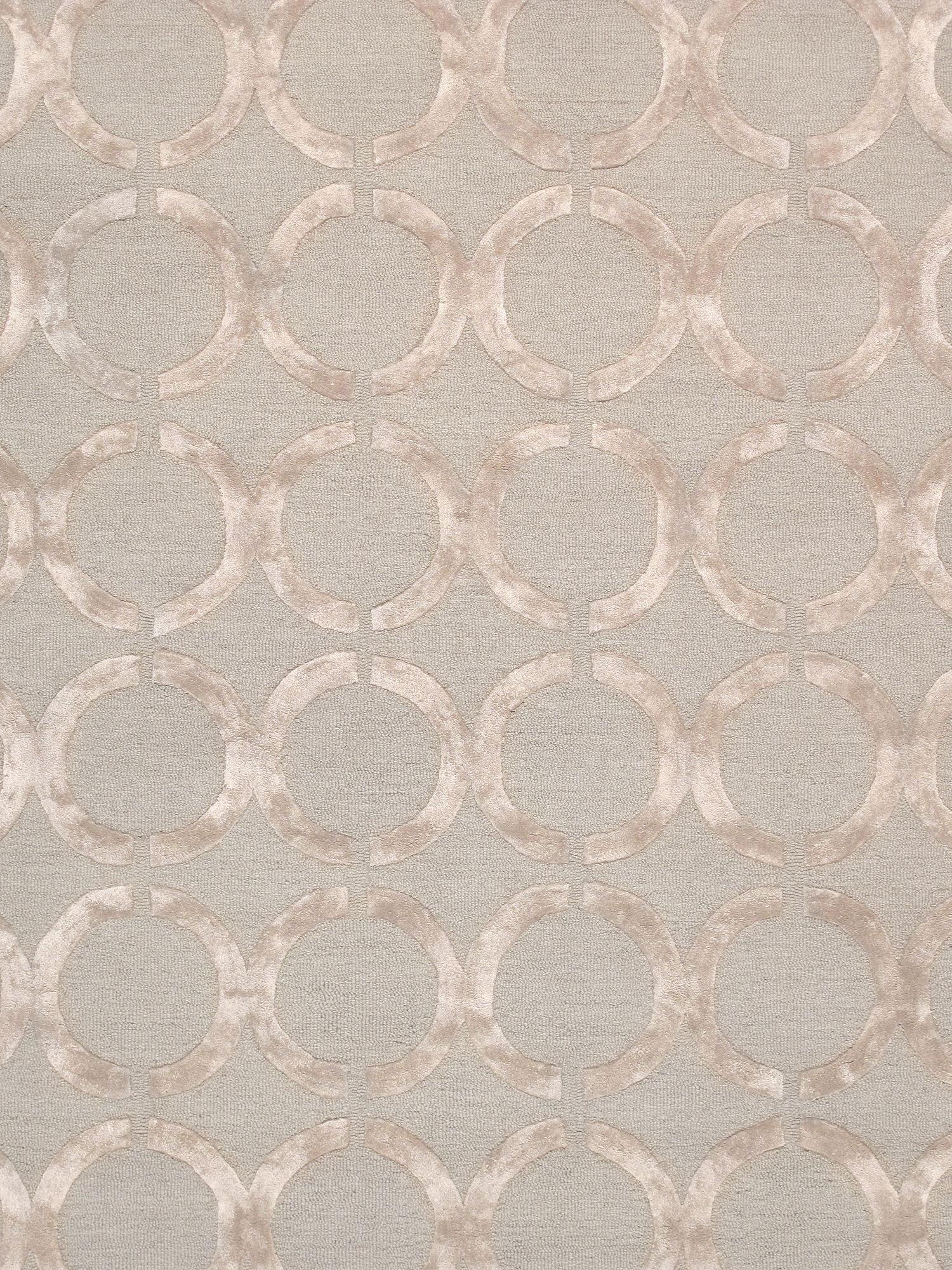 Pasargad Home Edgy Collection Hand-Tufted Bamboo Silk & Wool Area Rug- 7' 9" X 9' 9" , Beige - image 2 of 6