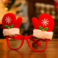 thumbnail image 1 of Christmas Decorations Santa Snowman Antler Glasses Rimless Glasses, 1 of 3