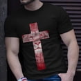 thumbnail image 2 of Cool Lion Of Judah Nice Cross Jesus Christians Men Women TShirt, 2 of 6
