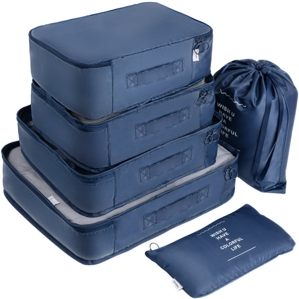 Adwaita 6 Set Packing Cubes, Travel Luggage Packing Organizers ...