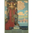 thumbnail image 2 of Marco Giugno 11x14 Black Ornate Wood Framed Double Matted Museum Art Print Titled: Rome (1905), 2 of 5