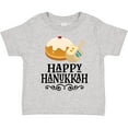 thumbnail image 3 of Inktastic Happy Hanukkah Dreidel Donut Boys or Girls Toddler T-Shirt, 3 of 5