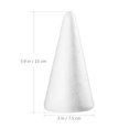 thumbnail image 4 of Amosfun 12 Uds 15 cm blanco sólido cono de bricolaje niños accesorios de cono artesanal hechos a mano para el hogar artesanía Navidad HOMEMAXS HaoMX6593985, 4 of 6