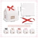 thumbnail image 2 of Cajas de regalo con forma de casa en 5 colores, 20 juegos de cajas para galletas con ventanas pequeñas, cajas de cartón blanco para golosinas, recuerdos de boda con cinta, 2 of 6