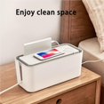 thumbnail image 2 of maskred Cable Management Box Cable Cord Organizer Cord Management Container Cover for Wires Cord Hide for Charger Cable USB Hub, 2 of 6