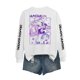 thumbnail image 3 of Pop cazadora para niña Demo-n Hunters Round-Neck Sweatshirt,Soft Streetwear Pullover,Cute Long Sleeve Sweatshirt for Fall Winter （White）, 3 of 4