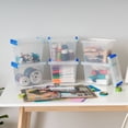 thumbnail image 6 of IRIS 3 Qt. Plastic Storage Bins with Lids, Clear Containers, Latching Totes 6Pk, 6 of 8
