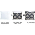 thumbnail image 3 of Home Soft Things Jacquard Throw Pillow Cover and Valance Set - Safi - Charcoal - 56" x 19" / 20" x 20", 3 of 3