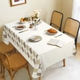 thumbnail image 3 of Rosa Chessboard Fabric Waterproof Tablecloth,Rectangle Watercolor Wrinkle Oil-Proof Resistant Table Cover for Dining Table, Buffet Parties and Campin,(60" x 84" inch), 3 of 6