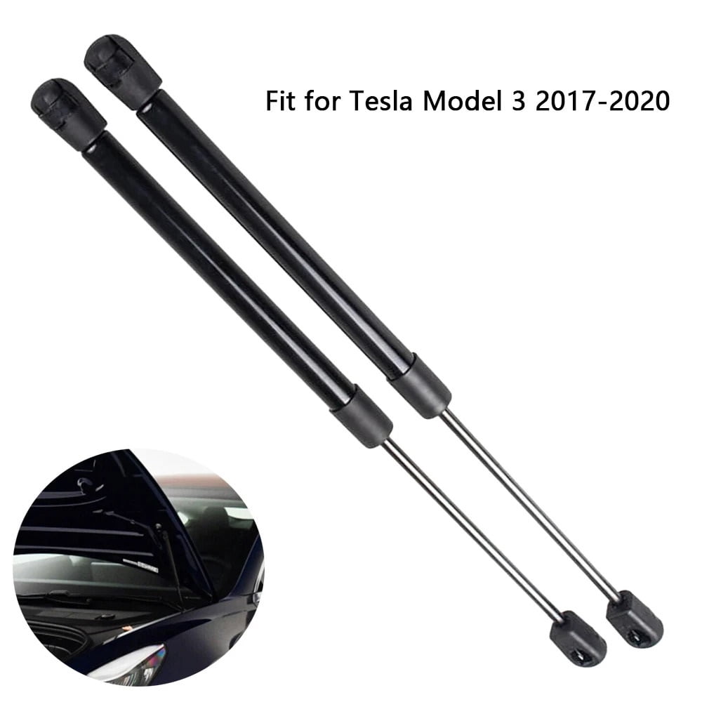 2pcs Car Front Hood Bonnet Gas Struts Shock Rods Lift Supports For Tesla Model 3 2017-2020 OE:108958600C