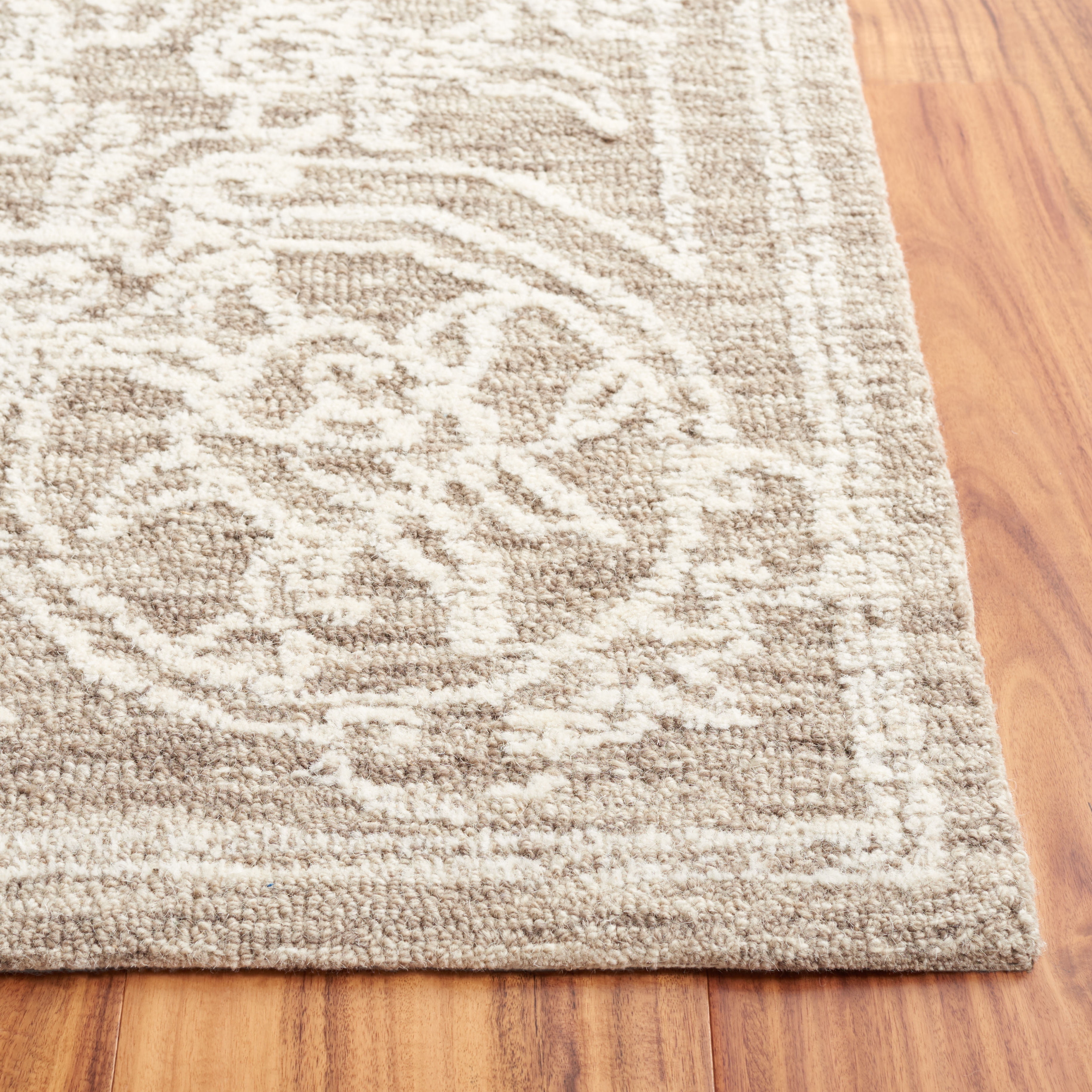 SAFAVIEH Ebony Ailin Traditional Area Rug, Ivory/Dark Grey, 8' x 10'