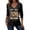 Black-F, variant on Women's 250 Anniversary USA Shirt American Flag Print 3/4 Sleeve Tops Vintage V-Neck 4th July T-Shirts Loose Blouses