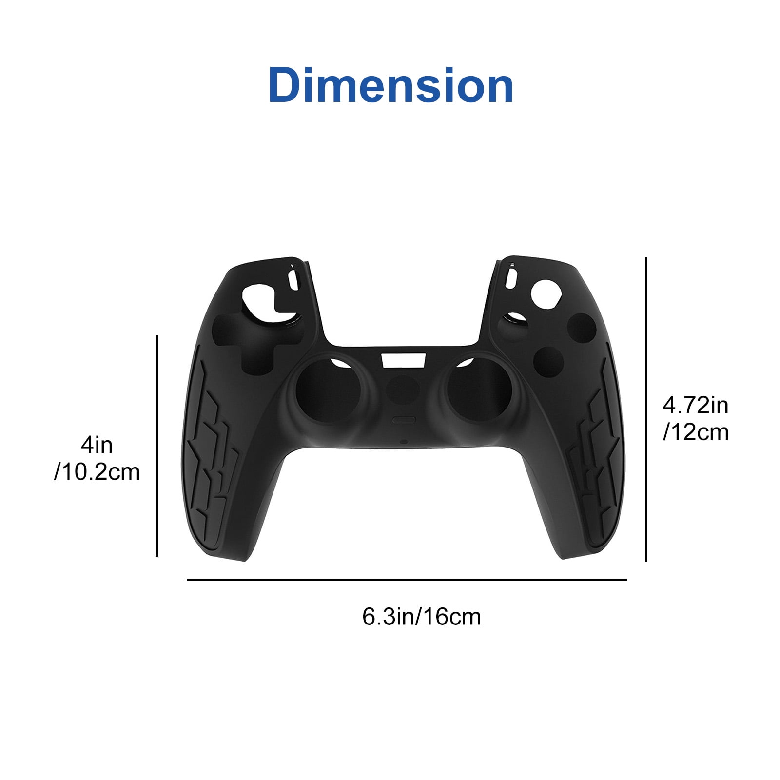 TSV Silicone Cover Case Skin Fit for PS5 Controller, Soft Anti-Slip  Anti-Sweat Anti-scratch Protector Case w/ 8 Thumb Grip Caps, PlayStation 5  DualSense Wireless Controller Replacement Accessories Set 