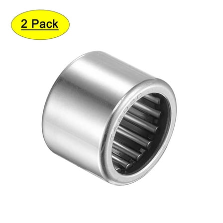TA2020 Needle Roller Bearing 20mm Bore 27mm OD 20mm Width Chrome Steel Open End 2pcs