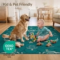 thumbnail image 4 of ODIKA 8'x10' Ultra-Soft Area Rug, Dolphin Ocean Turtle Marine Theme Wave Themed Border Coral Motifs None Washable, Bare feet friendly, Silk-Touch for Bedroom, Under Sectional, 4 of 7