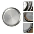 thumbnail image 2 of Outdoor Camping BBQ Plate Stainless Steel Round Plate Double-Walled Plate Fruit, 2 of 5