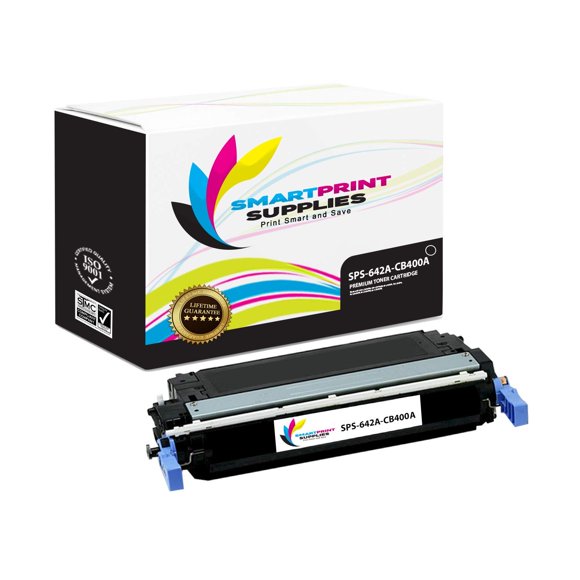 Smart Print Supplies Cartouche de Toner Noire Compatible 642A CB400A de Remplacement pour Imprimantes HP Color Laserjet CP4005 (7 500 Pages)