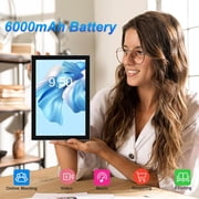 YQSavior (2024) 10.1 in 2-in-1 Tablet, 128GB, Android 13, Wi-Fi, Bluetooth, Black