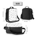 thumbnail image 2 of Fotbe Snowflake Minimalist Lonchera Bolsa de Almuerzo para Hombres y Mujeres, Lonchera de Gran Capacidad, Bolsa de Almuerzo Reutilizable, Bolsa Térmica Aislante, 2 of 7