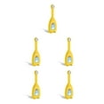 thumbnail image 1 of Cateissary Silicona en forma de U cepillo de boca tipo U boquilla para niños de doble cara manijas de limpieza anchas hogar diario amarillo Amarillo 5Conjunto, 1 of 6