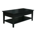 thumbnail image 5 of International Concepts Spencer Black Wood Coffee Table, 5 of 11