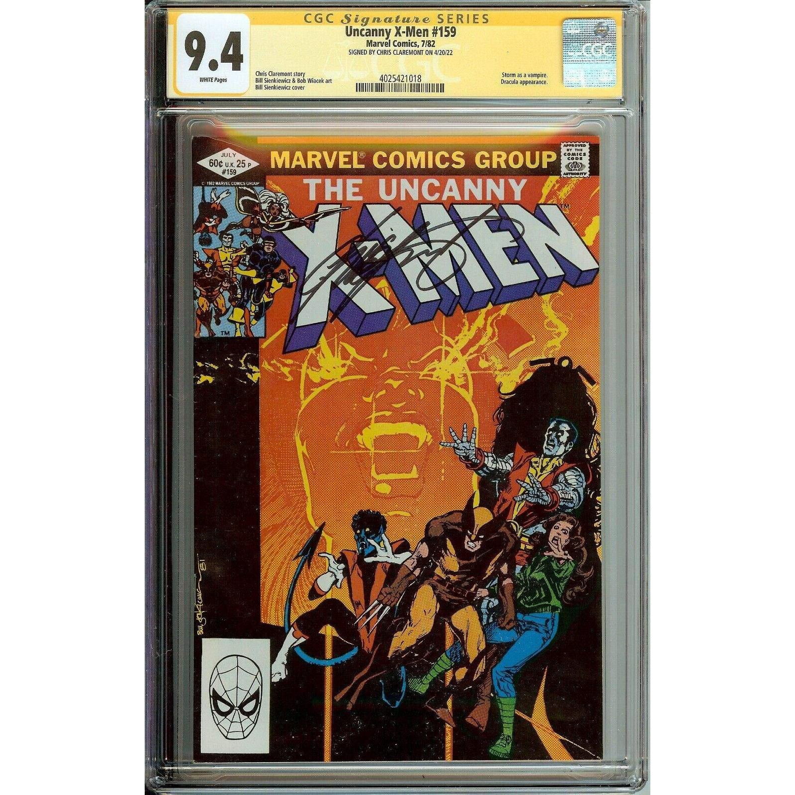 Uncanny X-Men #169 Signed Chris Claremont CGC 9.4