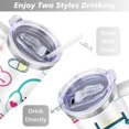 thumbnail image 5 of 40oz Funny Nurse Life Stainless Steel Flip Straw Tumbler Spill Proof Travel Cup Double Wall Vacuum Insulated Coffee Mug with Handle, 5 of 6