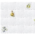 thumbnail image 1 of Dundee Deco's Green Yellow Faux Tile PVC 3D Wall Panel, 3 ft X 2 ft, Interior Design Wall Paneling Decor Commercial and Residential Application, 5.8 sq. feet each, Pack of 10, 1 of 4