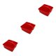 thumbnail image 3 of Inteprter Práctica bandeja de almacenamiento: y segura para todas las pertenencias Cesta de almacenamiento apilable de 3 celdas roja Type1 NO1, 3 of 6