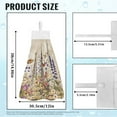 thumbnail image 7 of ZIATUBLE Butterfly Daisy Hanging Hand Dry Towels Flower Hand Towels for Kitchen Decorative Bathroom Hand Bath Towel Set 3 Pack Easy to Clean Dish Cloths Towel Reusable Bathroom Washcloth, 7 of 7