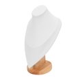 thumbnail image 3 of Necklace Bust Holder Scratch Proof Stable Base Chain Jewelry Display Stand for Store Window Home White, 3 of 14