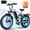 Blue, variant on ESKUTE M300 Electric Bike for Adults, Full Suspension Fat Tire Mountain Ebike, 52V 20.8Ah Removable Battery, 1200W Motor, Up to 33MPH, 80 Miles Electric Bicycle Black with Phonebag & Lock, UL2849