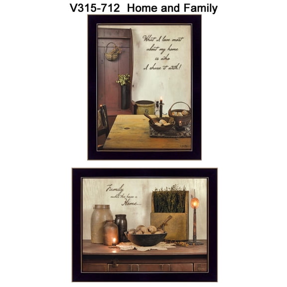 TrendyDecor4U Home And Family Collection By Susan Boyer Wall Art V315-712