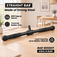 Cable Machine Exercise Attachments Set of 4, Heavy Duty Solid Steel Gym ...