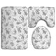 thumbnail image 1 of ABPHQTO Dibujo De Monos Grises Juego de alfombras de baño de 3 piezas Alfombra de baño Alfombra de contorno y tapa de inodoro ABPHQTO Cont-CHAPPLE-34370, 1 of 2