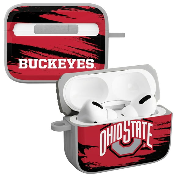 Ohio State Buckeyes Paint Stripe HDX Case Cover Compatible with Apple AirPods Pro 1 & 2 by Affinity Bands